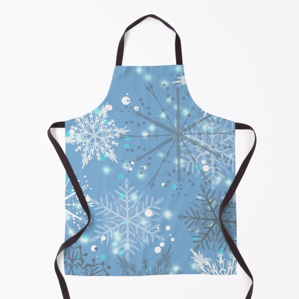 Item preview, Christmas Snowflakes on blue lights Xmas Pattern designed and sold by Tetete.