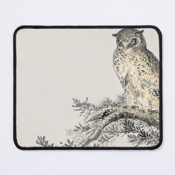 Item preview, Owl in Fir Tree by Numata Kashu - Japanese Vintage Artwork designed and sold by Purrfecta.