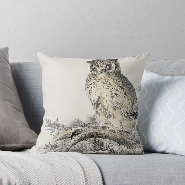 Item preview, Owl in Fir Tree by Numata Kashu - Japanese Vintage Artwork designed and sold by Purrfecta.