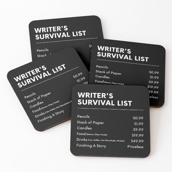 Item preview, Writer's Survival List designed and sold by TheKnightWriter.