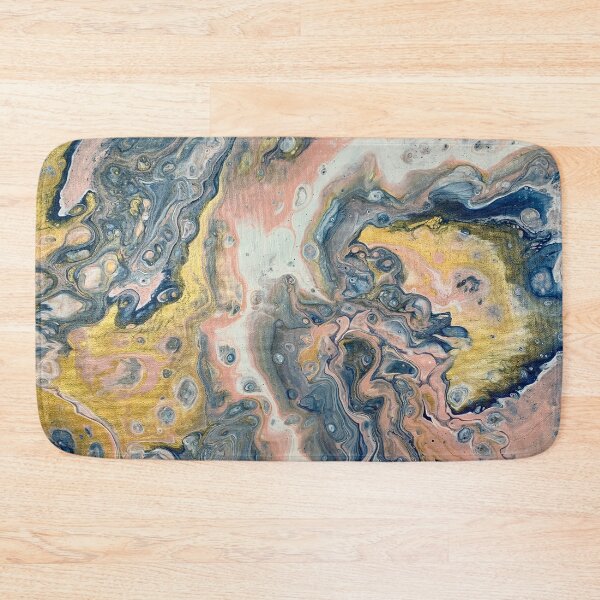 Item preview, Moon, Stars, Sky and Galaxy Inspired Abstract Fluid Art Acrylic Pour Design designed and sold by CrystalCoast.