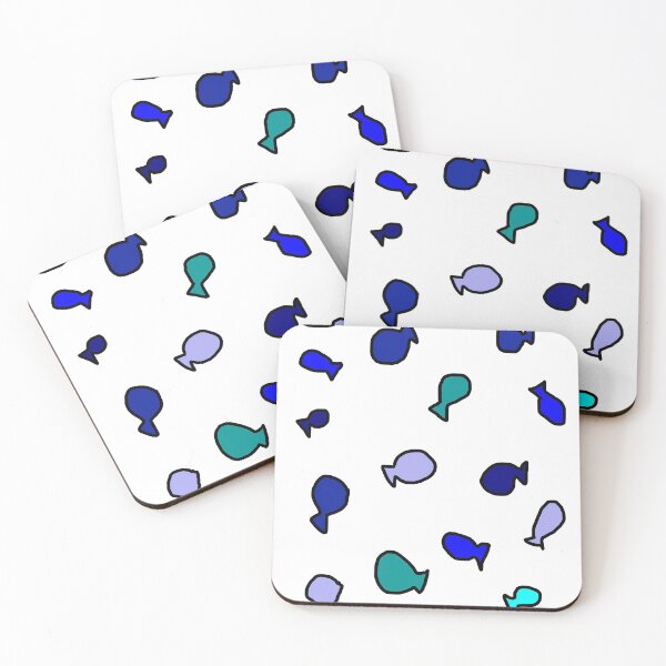 Item preview, Fishes enjoying in blue designed and sold by MacaMacaMaca.