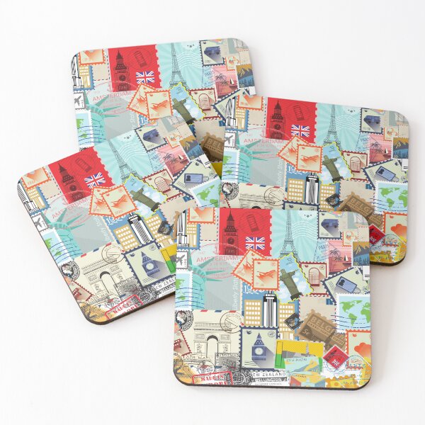 Item preview, Random Stamps Collage designed and sold by Orangegrph.