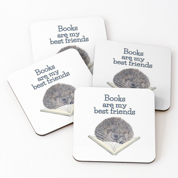Aperçu de l'œuvre Books are my best friends | Books lover stickers créée et vendue par NathBros.
