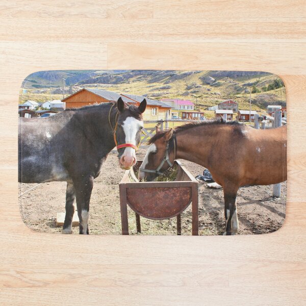 Item preview, Horses feeding, El Chalten, Argentina, South America designed and sold by FranWest.