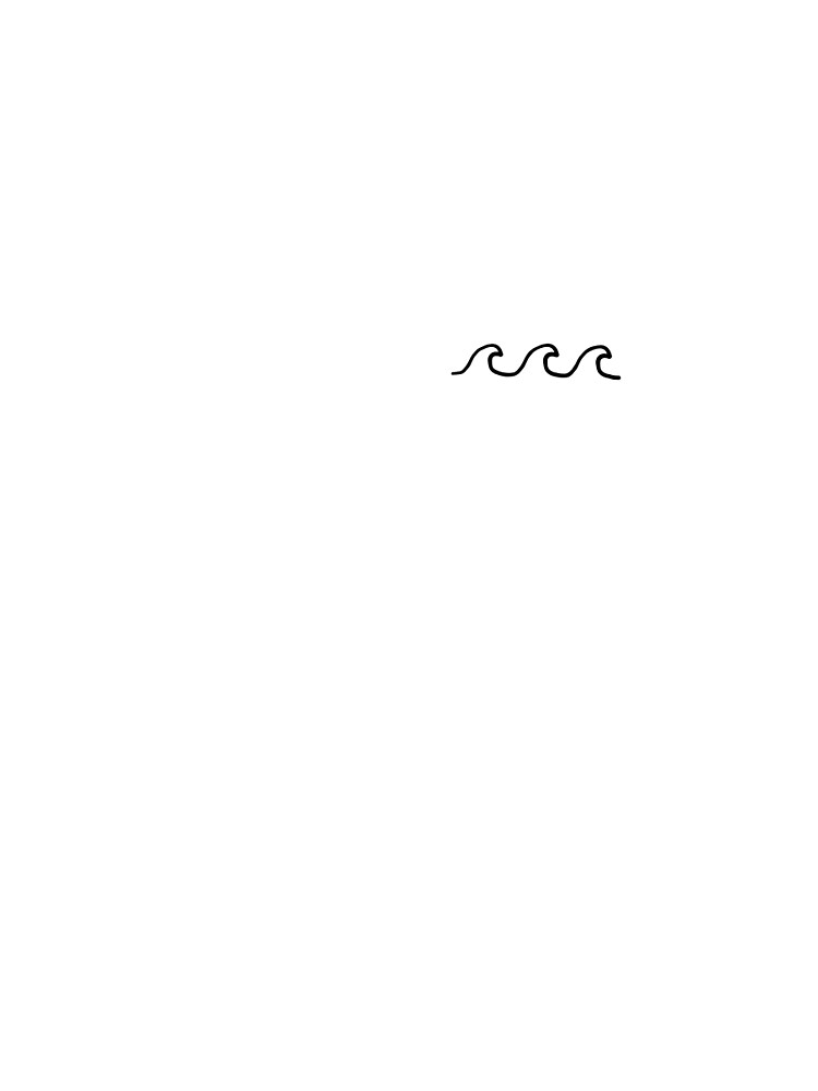 Aperçu 5 sur 5. T-shirt graphique avec l'œuvre Vagues créée et vendue par Lil-Salt.