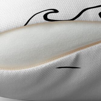 Alternate view of Waves Throw Pillow