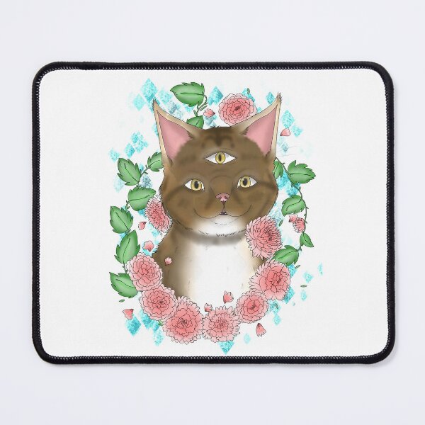 Item preview, Mainecoon and Peonies designed and sold by BeanMomDoodles.