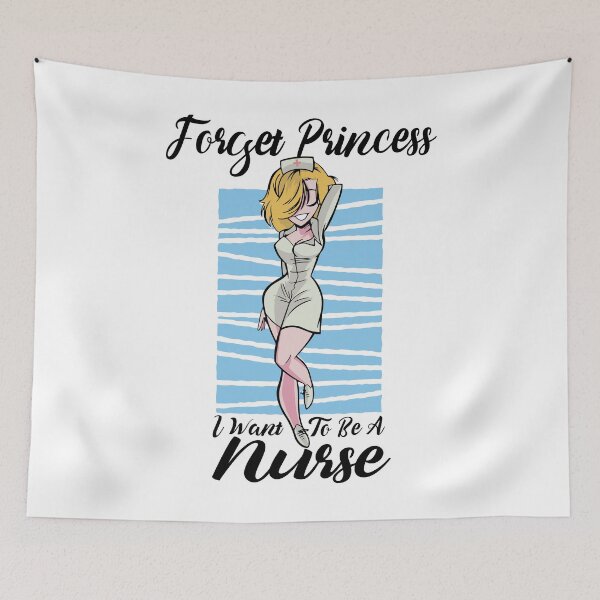 Item preview, Forget Princess I Want To Be A Nurse designed and sold by ecomdesign.