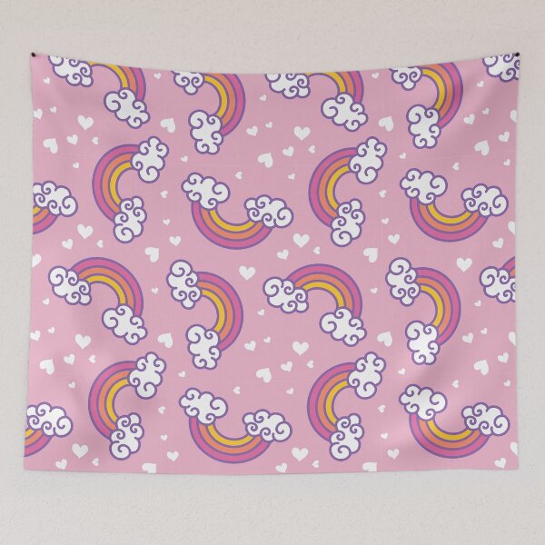Item preview, Cute rainbows and love hearts designed and sold by TheArtDesk.