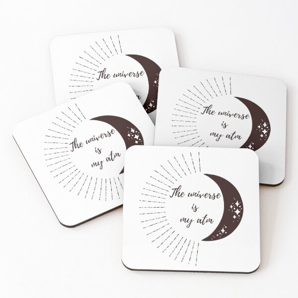 Item preview, The Universe is my ATM  sun moon affirmation designed and sold by CraftyAF.
