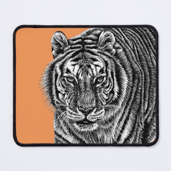 Aperçu de l'œuvre Tigre de l'Amour - orange créée et vendue par LorenDowding.