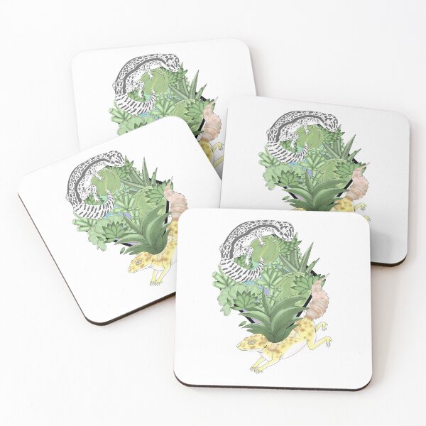 Item preview, Geckos and Succulents designed and sold by BeanMomDoodles.