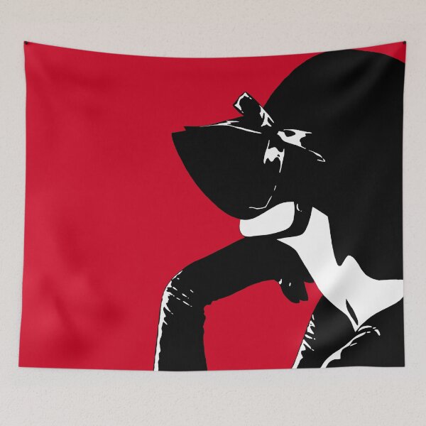 Item preview, Cafe Girl: Obscured (on red) designed and sold by Brina Williamson.