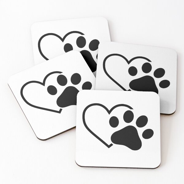 Item preview, Dog Cat Paw in Heart Love designed and sold by CJC Designs.