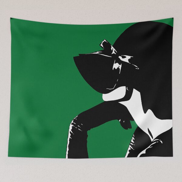 Item preview, Cafe Girl: Obscured (on green) designed and sold by Brina Williamson.