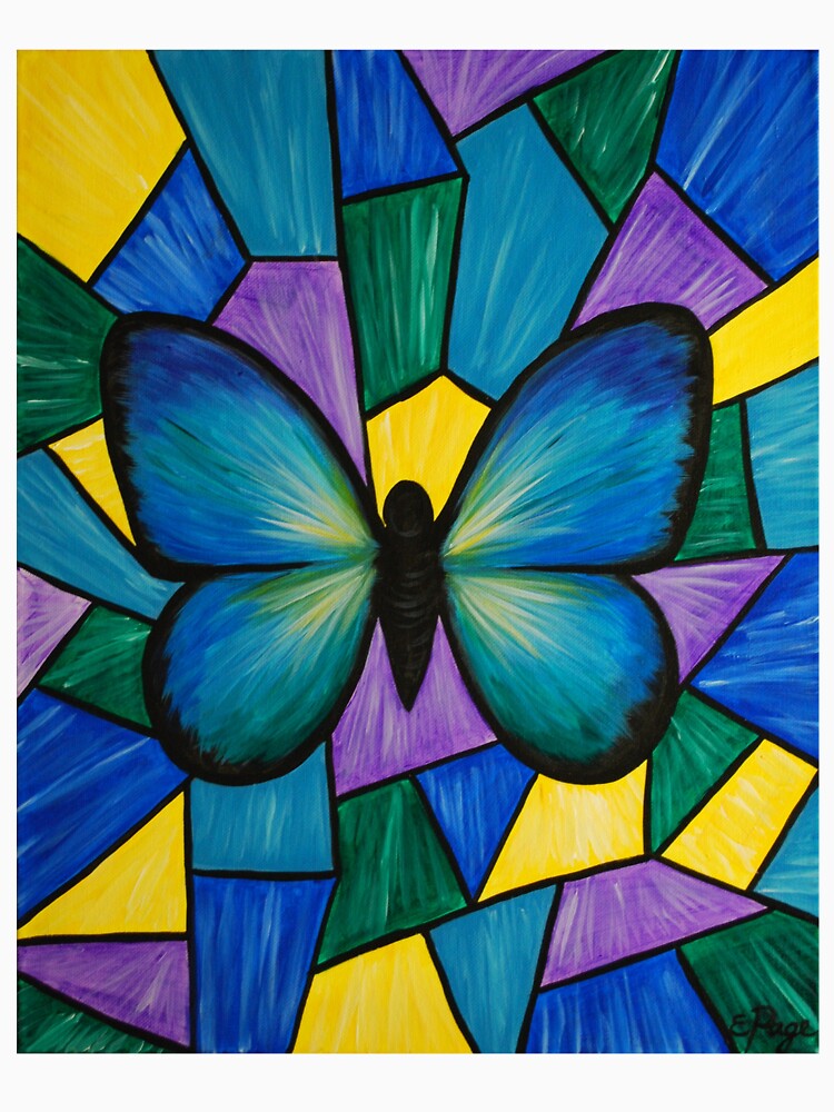 Stained Glass Butterfly by emilypageart