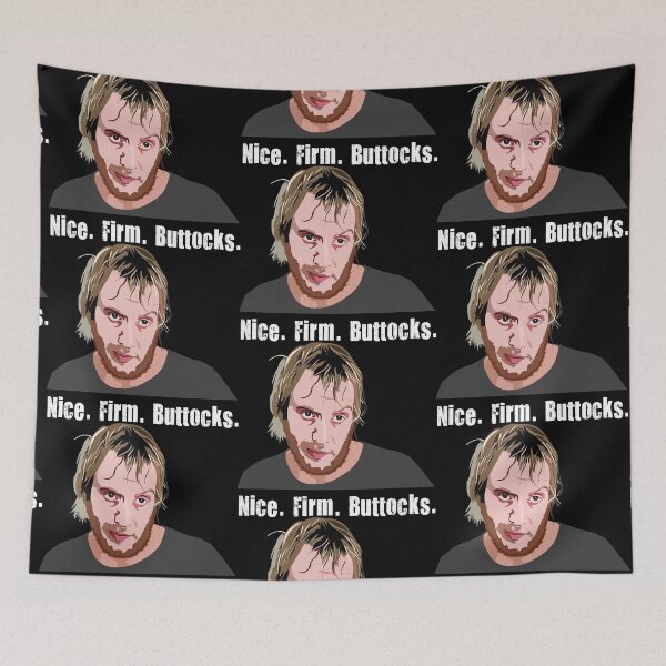 Item preview, Spike Notting Hill Rhys Ifans Welsh.  Nice Firm Buttocks ON BLACK designed and sold by wheatbeltdesign.