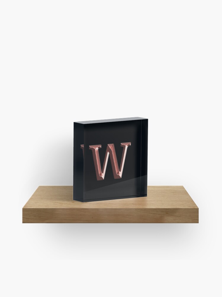 Rose Gold Upper Case Letter P Poster for Sale by molamode