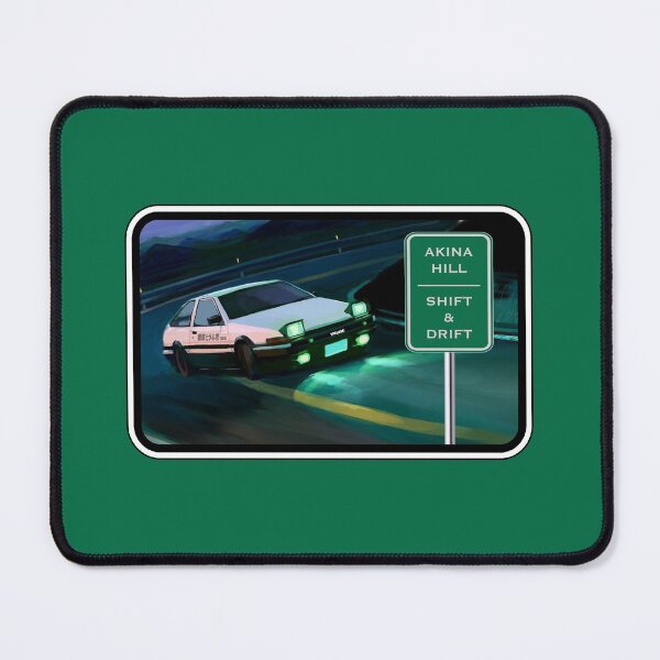 Item preview, White Ghost & Akina Road Sign (on Green) designed and sold by epinkb.