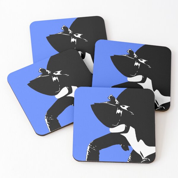 Item preview, Cafe Girl: Obscured (on blue) designed and sold by Brina Williamson.
