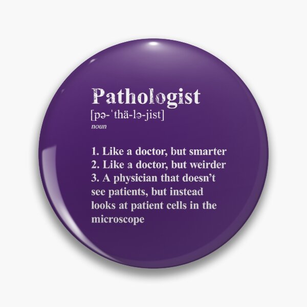 Item preview, Pathologist Funny Definition Specialty Physician dark background designed and sold by Brasilia.