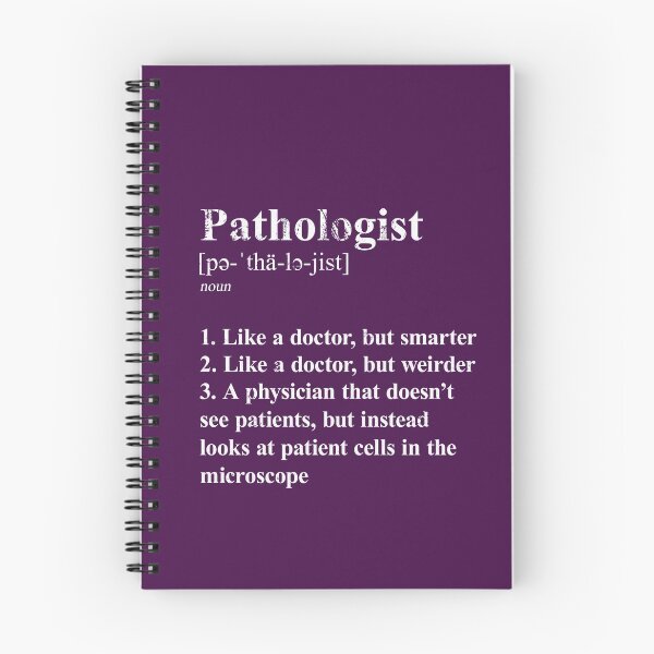 Item preview, Pathologist Funny Definition Specialty Physician dark background designed and sold by Brasilia.