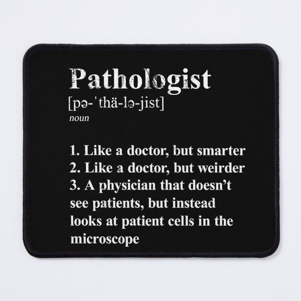Item preview, Pathologist Funny Definition Specialty Physician dark background designed and sold by Brasilia.