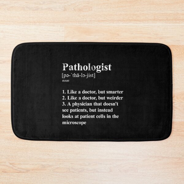 Item preview, Pathologist Funny Definition Specialty Physician dark background designed and sold by Brasilia.