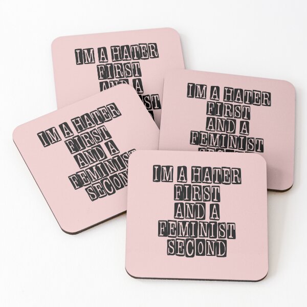 Item preview, I'm A Hater First and a Feminist Second designed and sold by RainbowPandas.