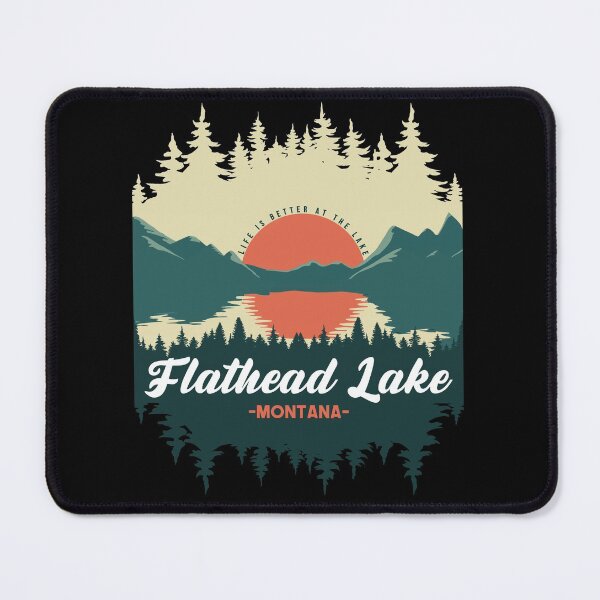 Item preview, Retro Flathead Lake Montana designed and sold by Friday NightCo.