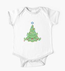 Christmukkah Tree One Piece - Short Sleeve