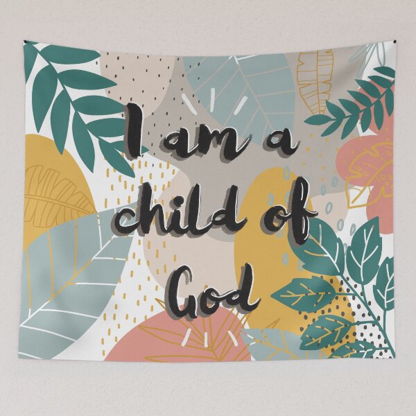 Item preview, Bible quote art, “I am a child of God”.  designed and sold by Isabelle Verona.