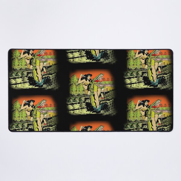 Alligator Waltzing by VALPYRA SKULLSTYR Desk Mat