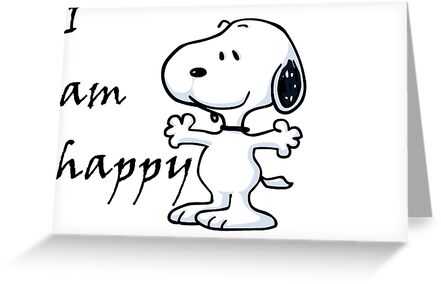 snoopy i am happy