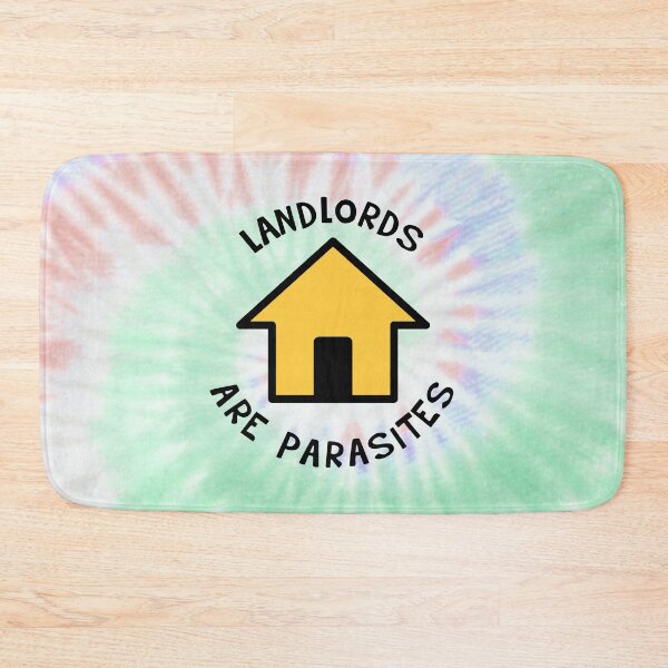 Item preview, Landlords Are Parasites - Rent Tie Dye Background designed and sold by Picket Club.