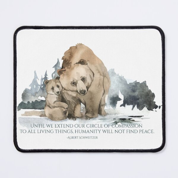 Item preview, Grizzly Bear with her Cute Cub - Circle of Compassion designed and sold by TheCurators.
