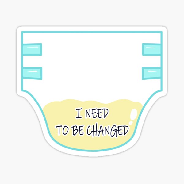 Soggy Diaper Logo (Change Needed) Sticker