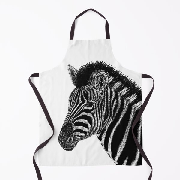 Item preview, Champans zebra - ink illustration designed and sold by LorenDowding.