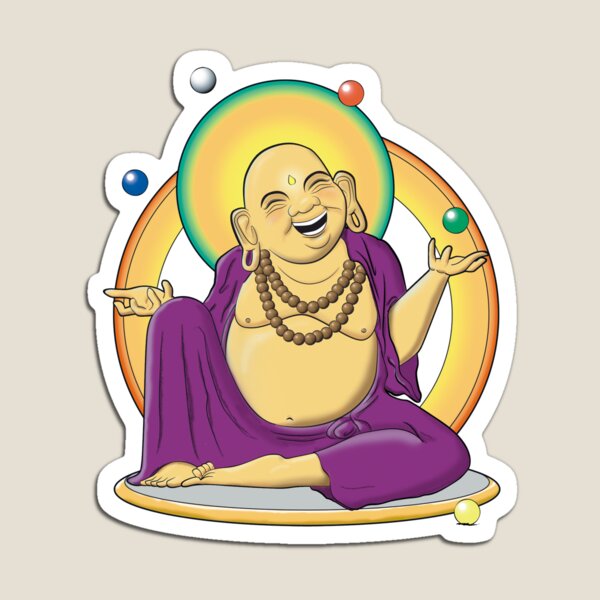 The Juggling Buddha - Color Magnet