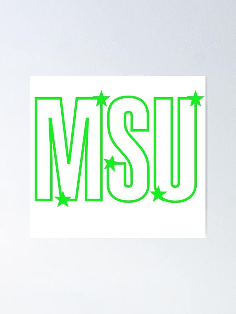 "MSU stars" Poster for Sale by alir09 Redbubble