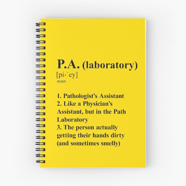Item preview, Pathologist’s Assistant Funny Definition Laboratory P.A. light background designed and sold by Brasilia.