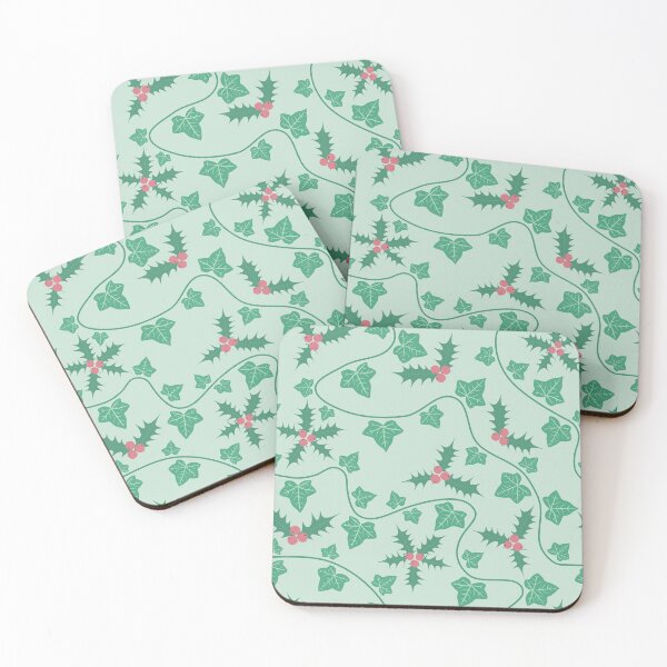 Item preview, Holly And Ivy Vines Light Green designed and sold by cashewdays.