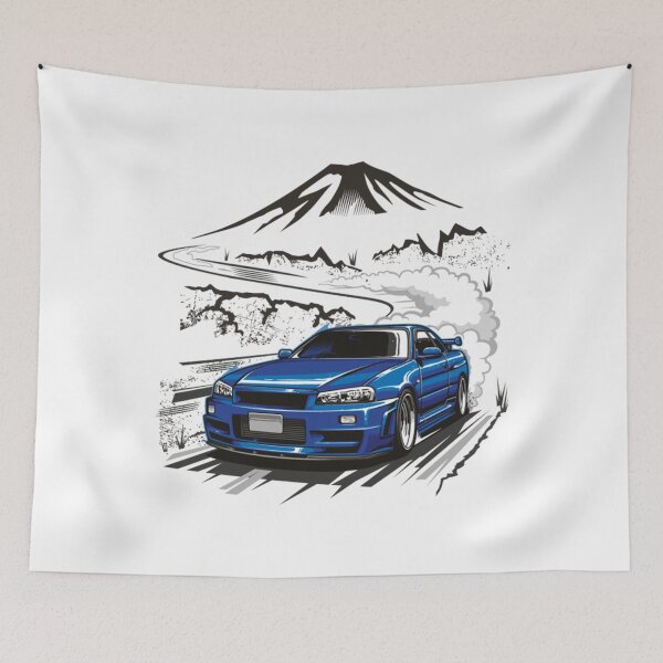 Item preview, Nissan Skyline R34 T-ShirtNissan Skyline R34 designed and sold by McClenlet.