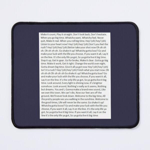 Item preview, Lyrics to Big Time Rush designed and sold by Danktermer.