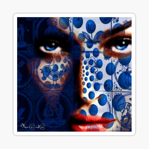 Delfths Blue Sticker