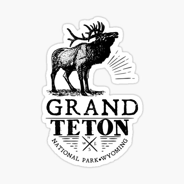 Item preview, GRAND TETON NATIONAL PARK WYOMING ELK ADVENTURE designed and sold by DESTINATIONS DECAL.