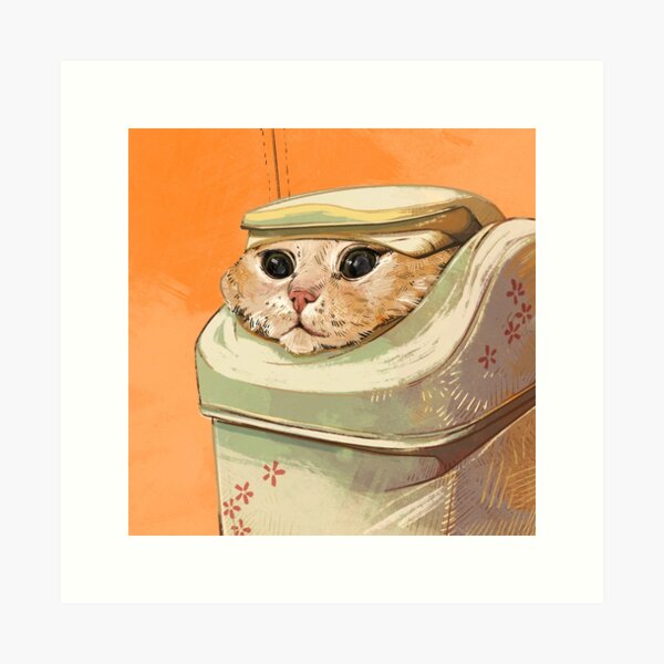 Item preview, Katze lebt im Müll designed and sold by gristiannn.