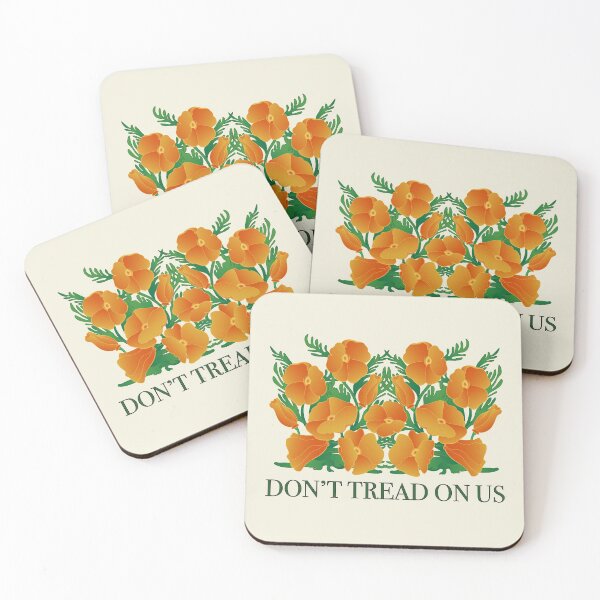 Item preview, "Don't Tread On Us" Protect The California Poppies designed and sold by spatiumnatura.