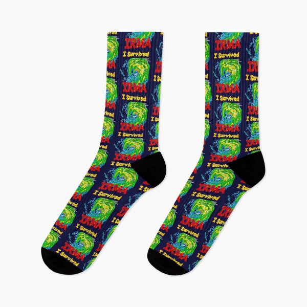 Item preview, I SURVIVED Hurricane Irma - with hurricane text by Orikall designed and sold by HippieWorks.
